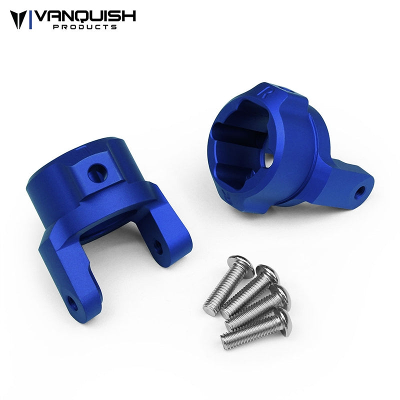 Vanquish Products Axial SCX10 8 Degree C-Hubs Blue Anodized