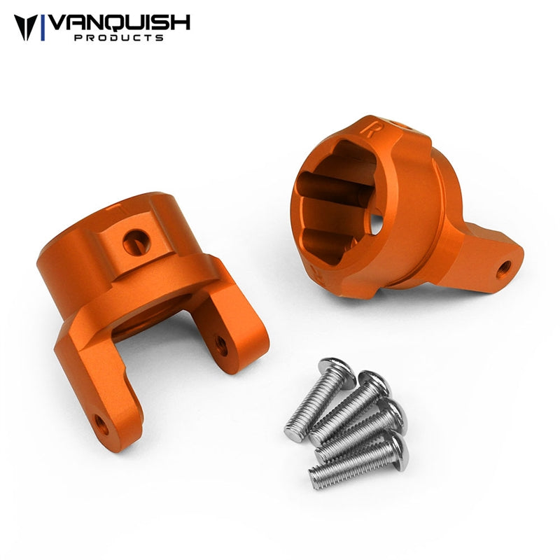 Vanquish Products Axial SCX10 8 Degree C-Hubs Orange Anodized