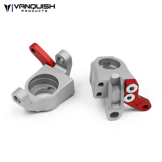 Vanquish Products Axial AR60 Steering Knuckles Clear Anodized