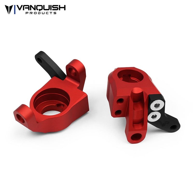 Vanquish Products Axial AR60 Steering Knuckles Red Anodized