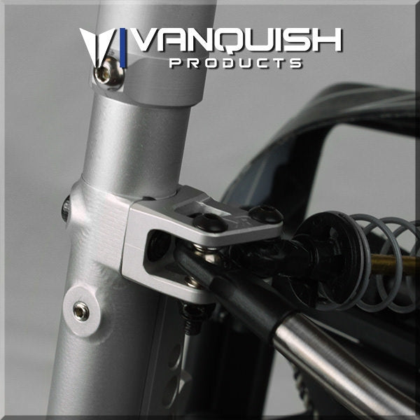 Vanquish Products Axial AR60 Shock Link Mounts Grey Anodized