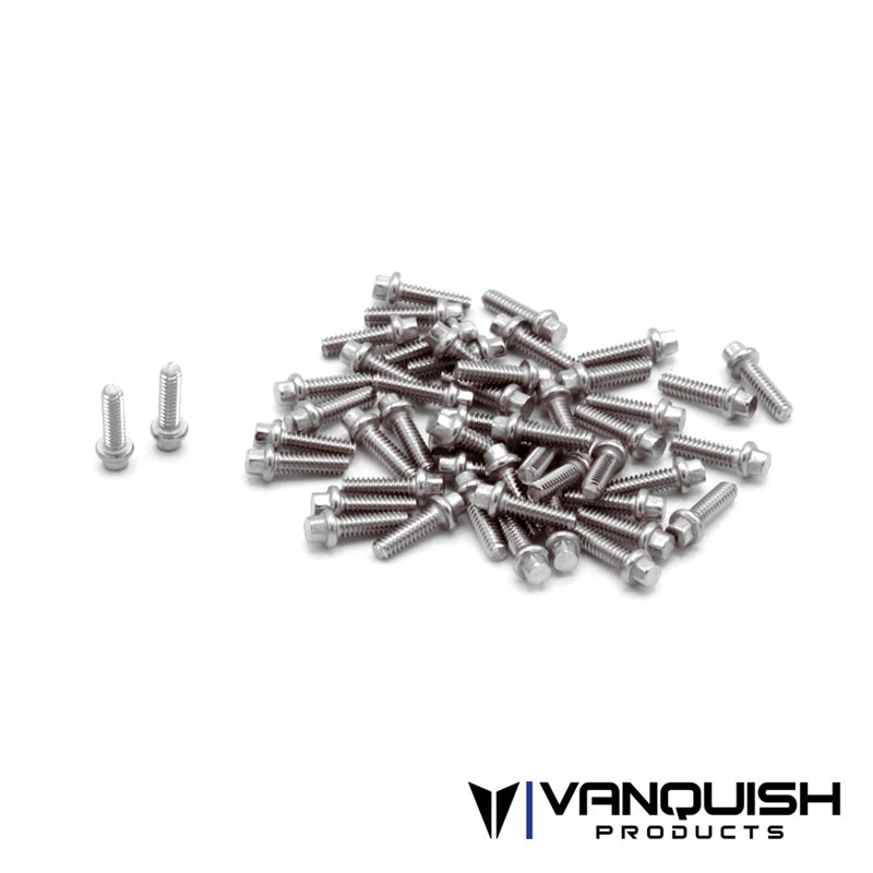 Vanquish Products 1-64 Hex Scale Wheel Screw Kit - Stainless (50)