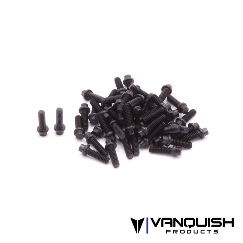 Vanquish Products 1-64 Hex Scale Wheel Screw Kit - Black (50)