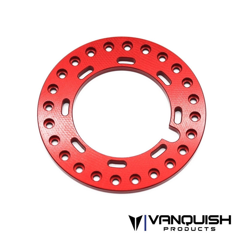 Vanquish Products 1.9" IBTR Beadlock Red Anodized (1)