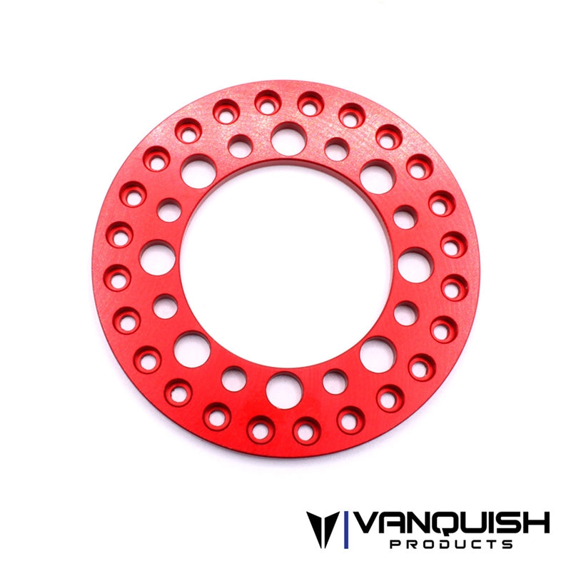Vanquish Products 1.9" Holy Beadlock Red Anodized (1)