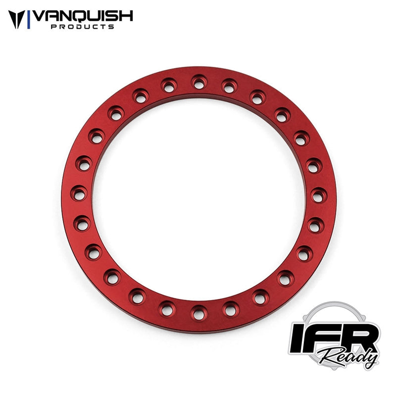 Vanquish Products 1.9" IFR Original Beadlock Red Anodized (1)