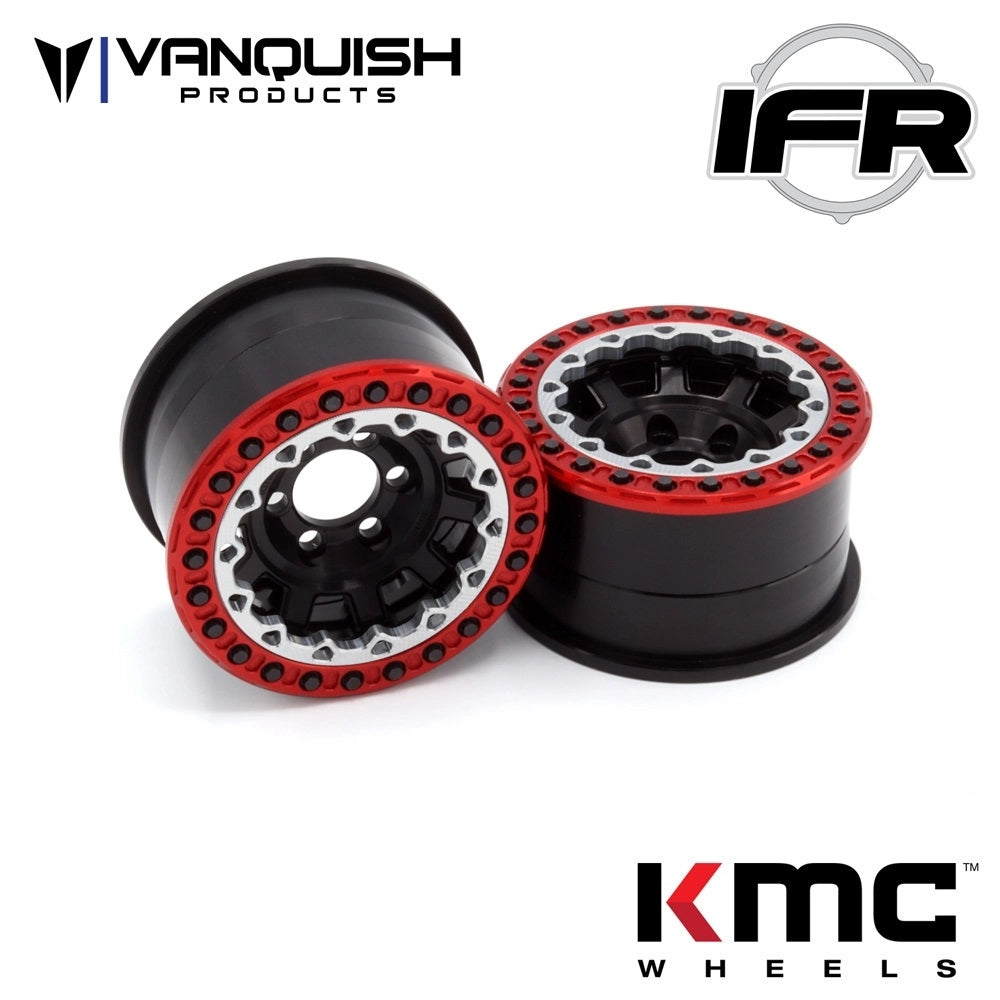 Vanquish Products 1.9" IFR Skarn Beadlock Ring Red Anodized (1)