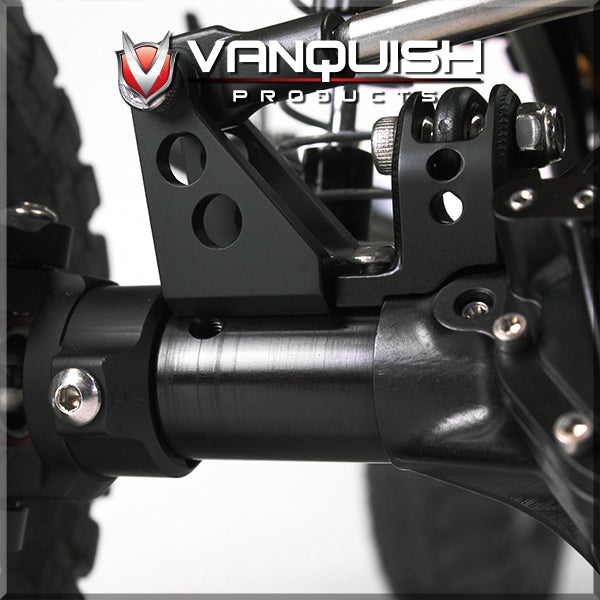 Vanquish Products Currie SCX10 Front Tubes Clear Anodized