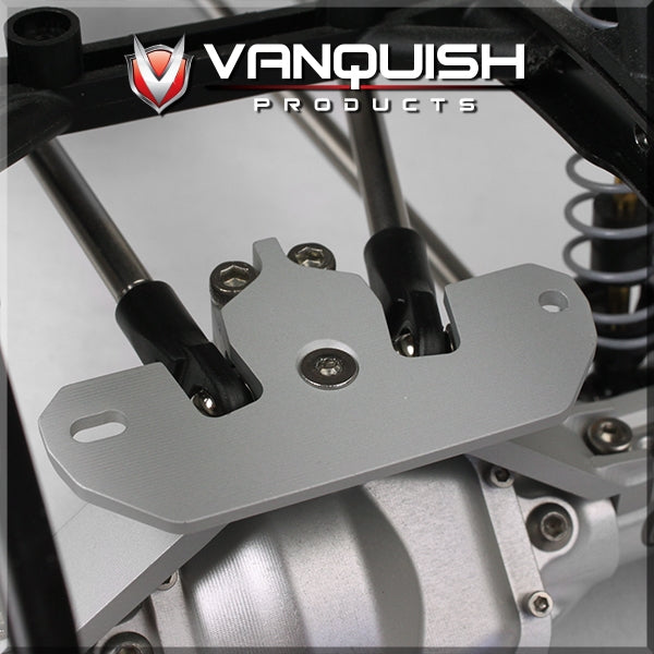 Vanquish Products Currie Axle Servo Mount Grey Anodized
