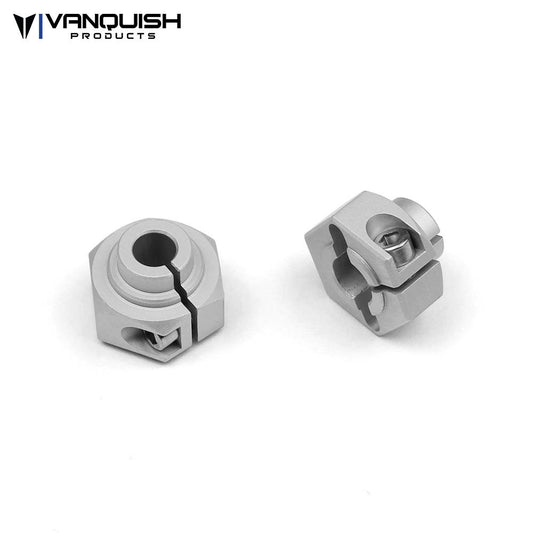 Vanquish Products 12mm Clamping Hex Hub Clear Anodized (2)