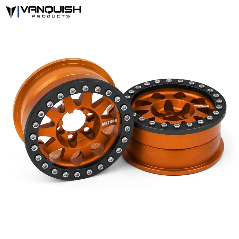 Vanquish Products Method 1.9" Race Wheel 101 Orange Anodized V2 (2)