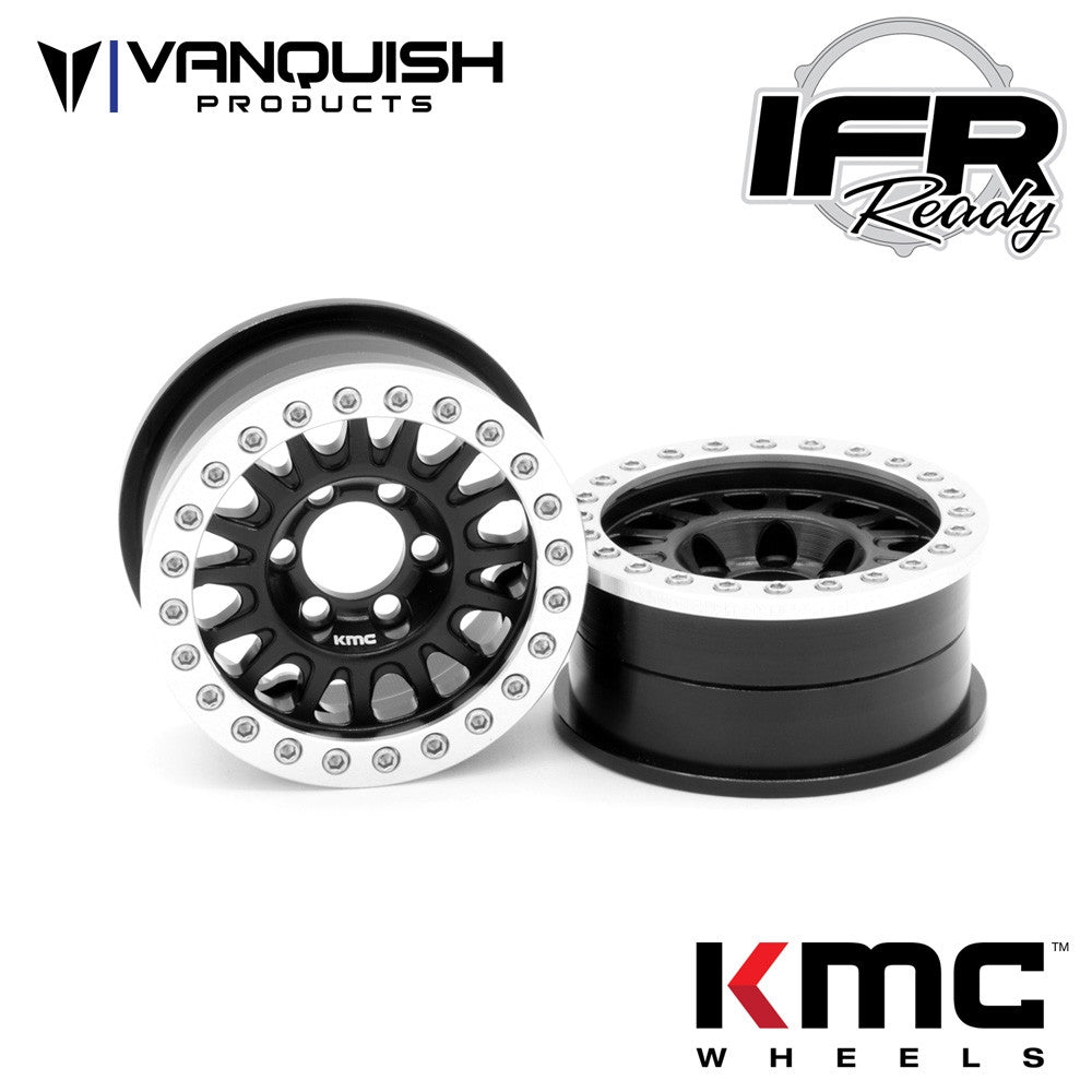 Vanquish Products KMC 1.9" KM445 Impact Black Anodized (2)