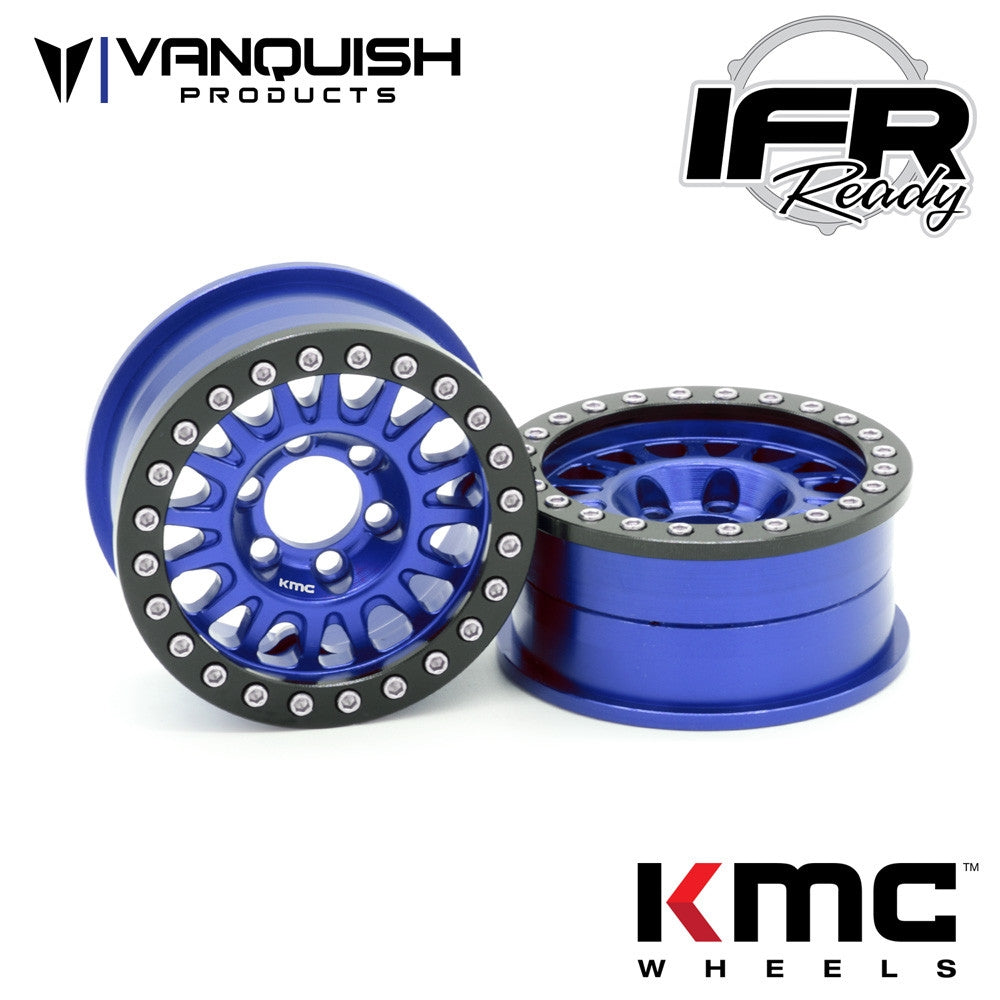 Vanquish Products KMC 1.9" KM445 Impact Blue Anodized (2)