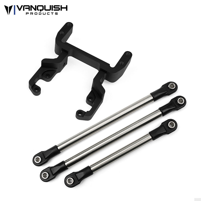 Vanquish Products SCX10 II Currie F9 Servo Mount Kit Black Anodized