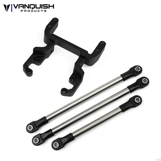 Vanquish Products SCX10 II Currie F9 Servo Mount Kit Black Anodized