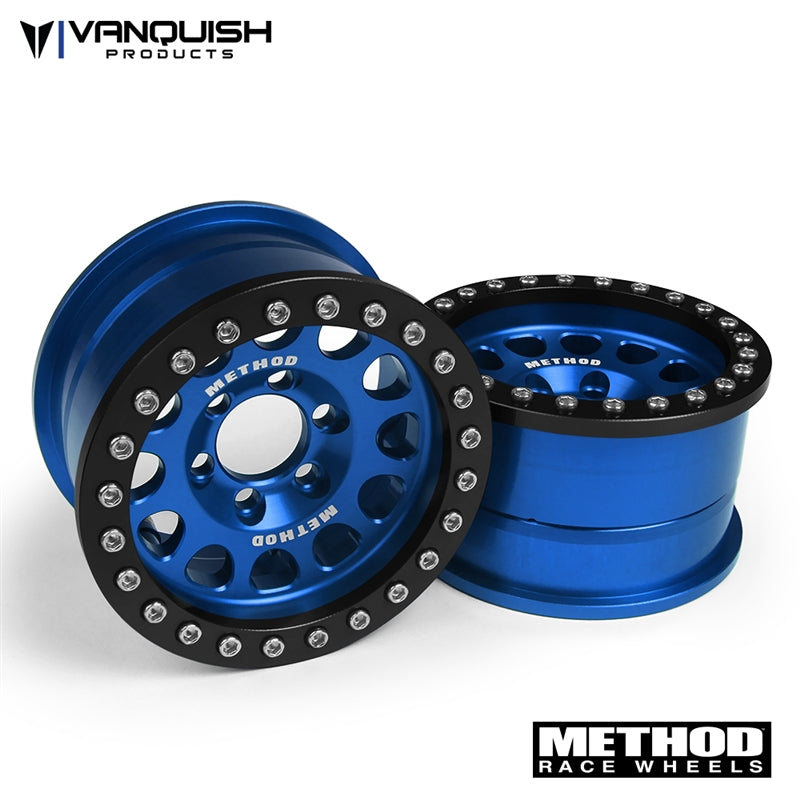 Vanquish Products Method 1.9" Race Wheel 105 Blue / Black Anodized (2)