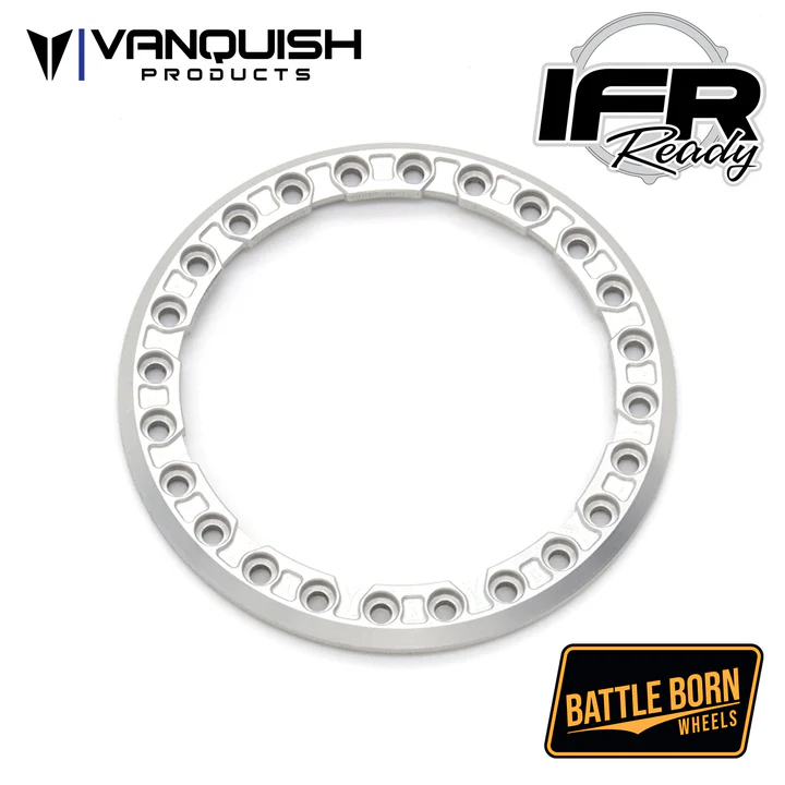 Vanquish Products Battle Born Wheels 1.9" Notched Beadlock Ring - Clear (1)