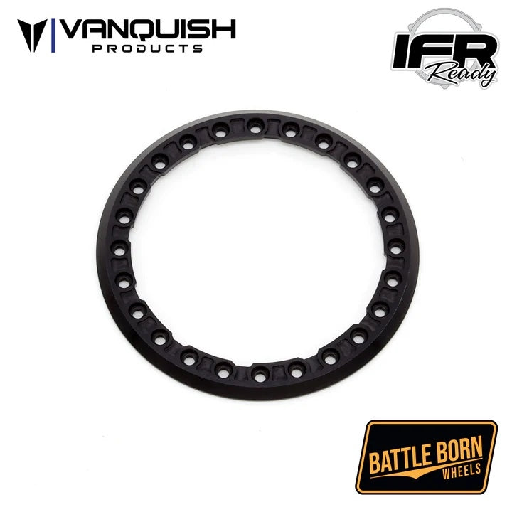 Vanquish Products Battle Born Wheels 2.2" Notched Beadlock Ring - Black (1)