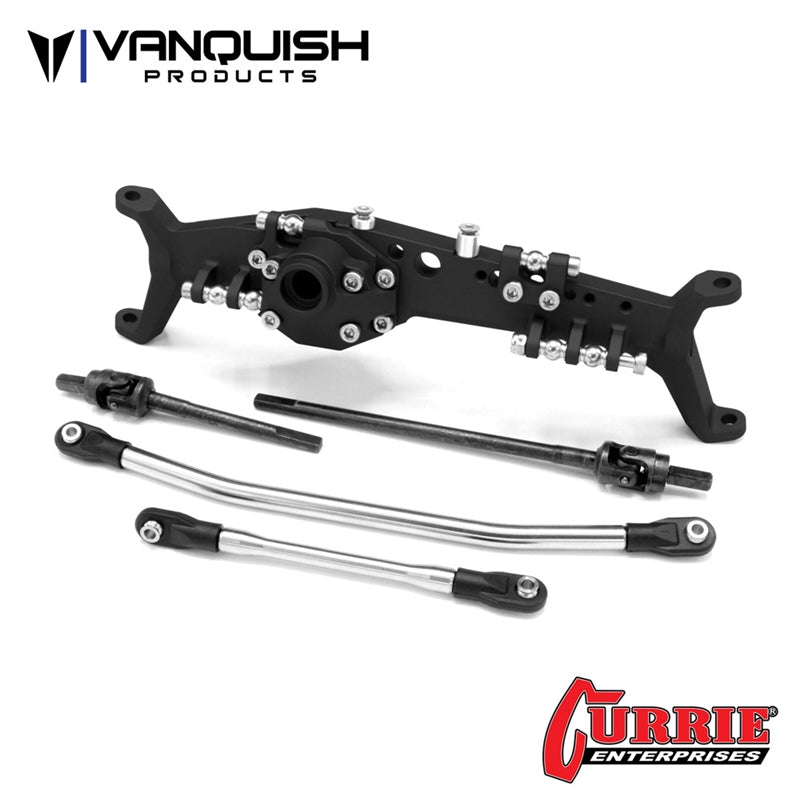Vanquish Products Axial Capra Currie F9 Front Axle Black Anodized