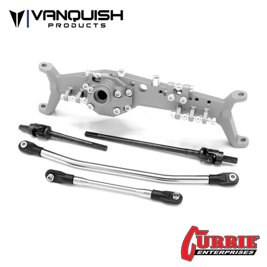 Vanquish Products Axial Capra Currie F9 Front Axle Clear Anodized