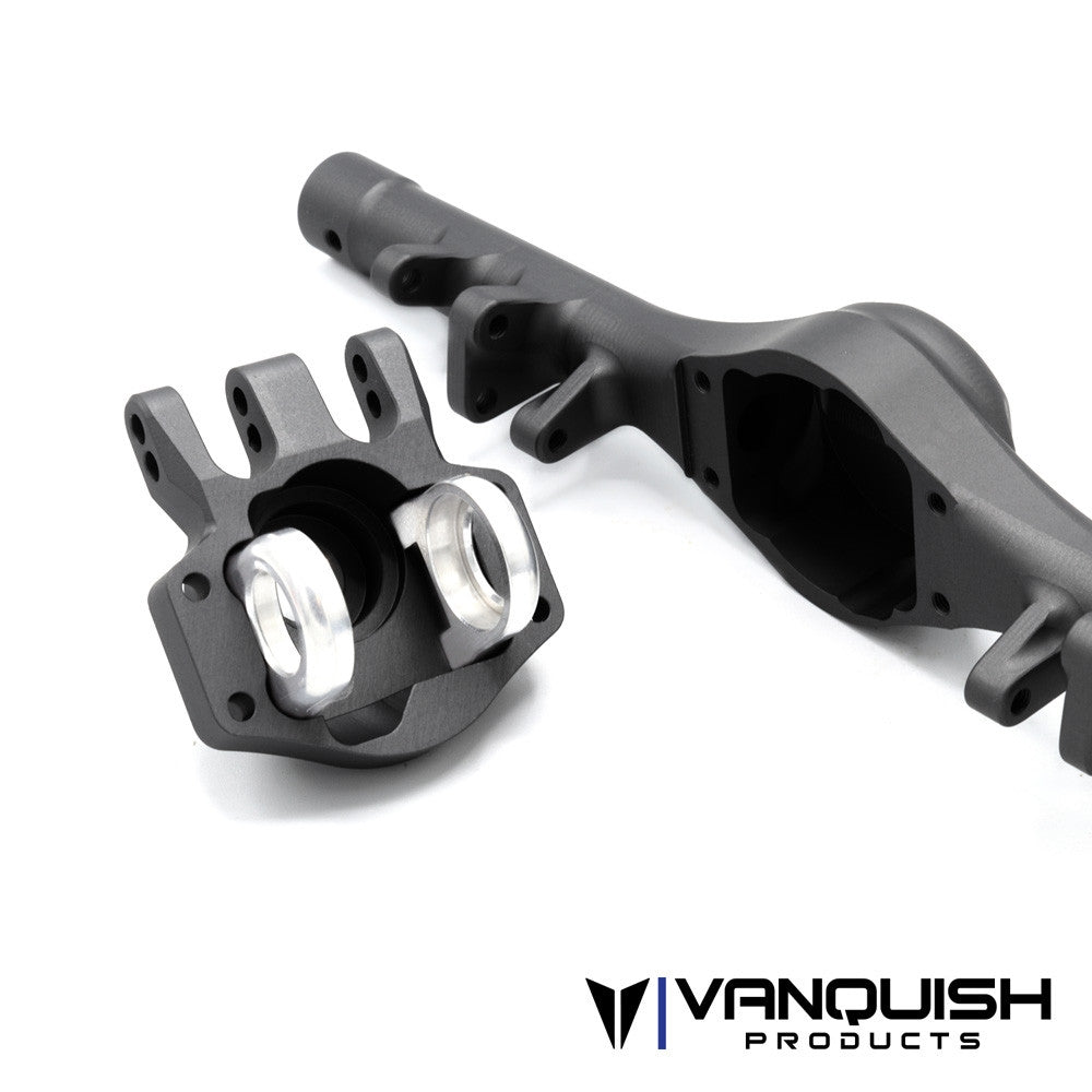 Vanquish Products F10T Aluminum Rear Axle Housing - Black Anodized