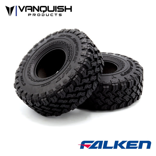 Vanquish Products Falken Wildpeak M/T 4.65 - 1.9" Tires - Red Compound (2)