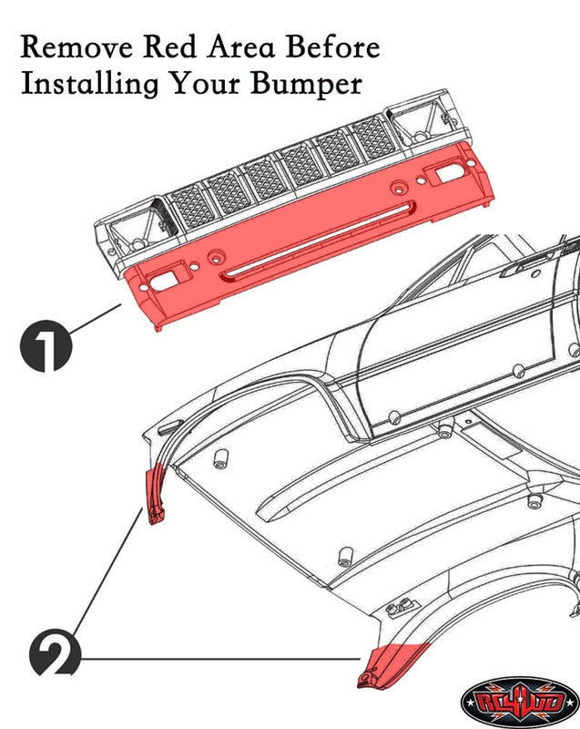 RC4WD Rough Stuff Metal Front Bumper for RC4WD Trail Finder 2 (Standard)