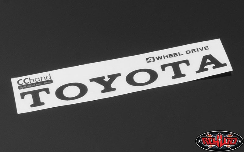 RC4WD Metal Vintage Rear Emblem for TF2 Mojave Body (Black)