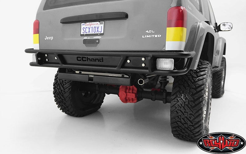 RC4WD Tube Rear Bumper for Axial SCX10 II XJ (Black)