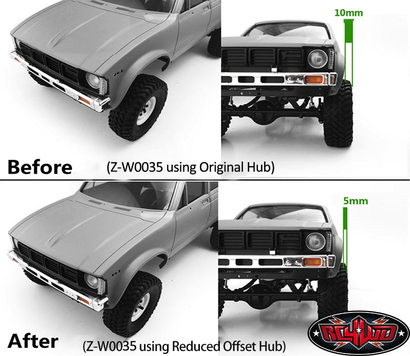 RC4WD Reduced Offset Hubs for TF2 Stock Wheels (4)
