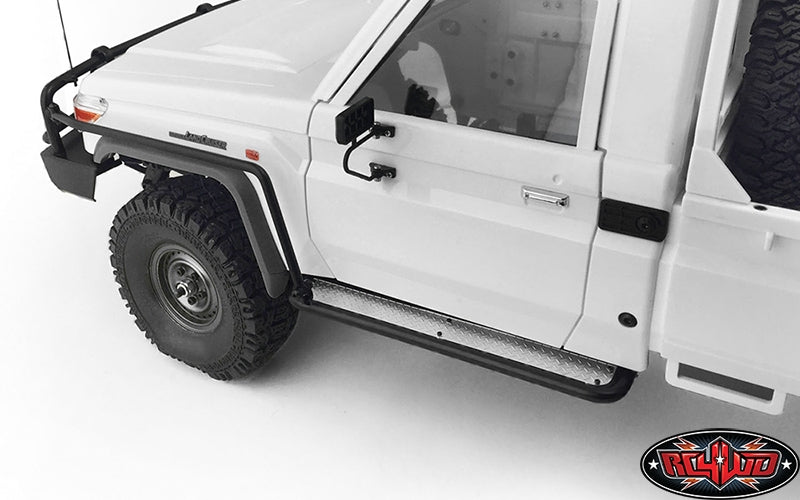 RC4WD Trifecta Front Bumper, Sliders and Side Bars for Land Cruiser LC70 Body (Black)