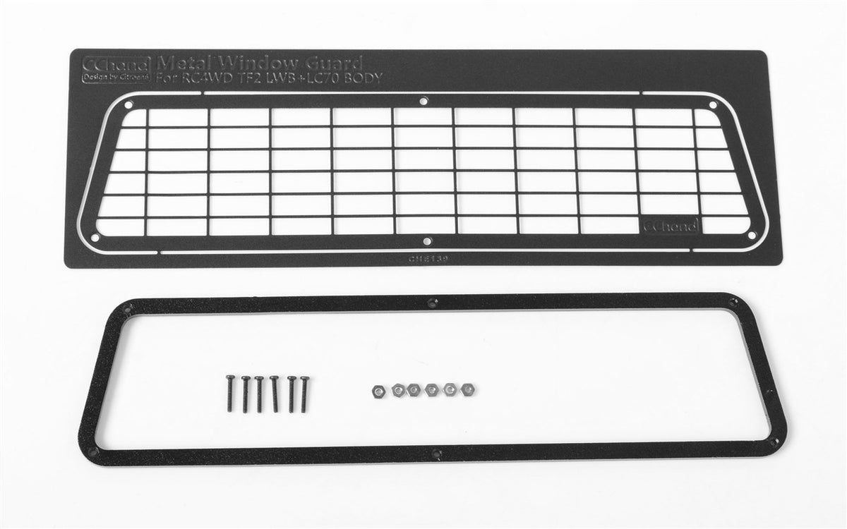 RC4WD Metal Rear Window Guards for Land Cruiser LC70 Body