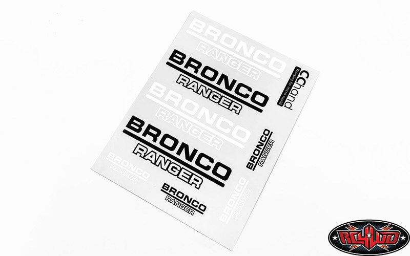 RC4WD Body Decals for Traxxas TRX-4 '79 Bronco Ranger XLT (Style A)