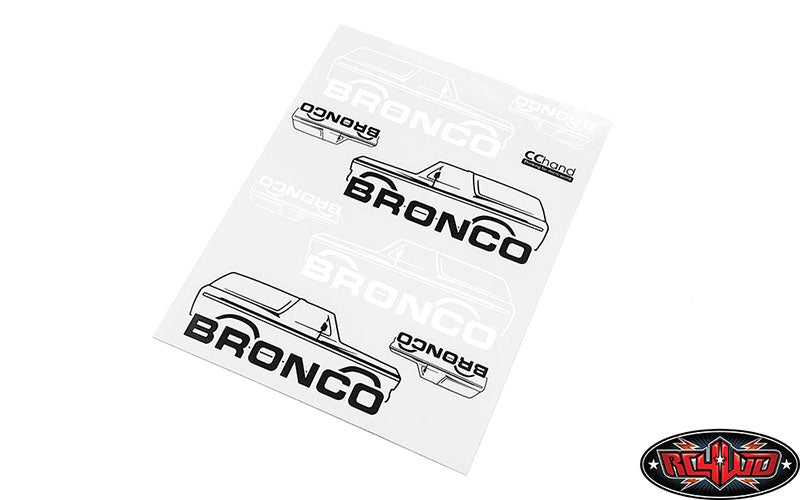 RC4WD Body Decals for Traxxas TRX-4 '79 Bronco Ranger XLT (Style B)