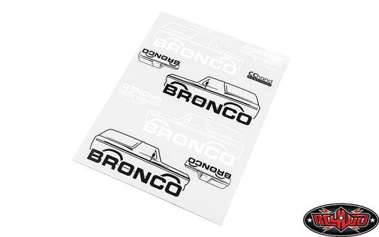 RC4WD Body Decals for Traxxas TRX-4 '79 Bronco Ranger XLT (Style B)