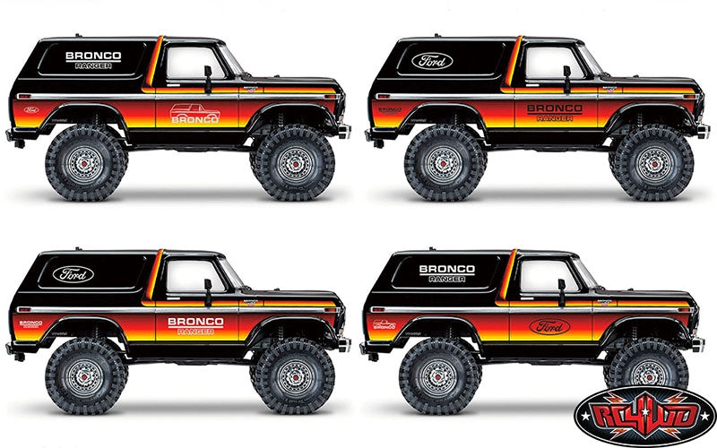 RC4WD Body Decals for Traxxas TRX-4 '79 Bronco Ranger XLT (Style C)