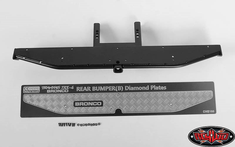 RC4WD KS Rear Bumper for Traxxas TRX-4 '79 Bronco Ranger XLT (Black)
