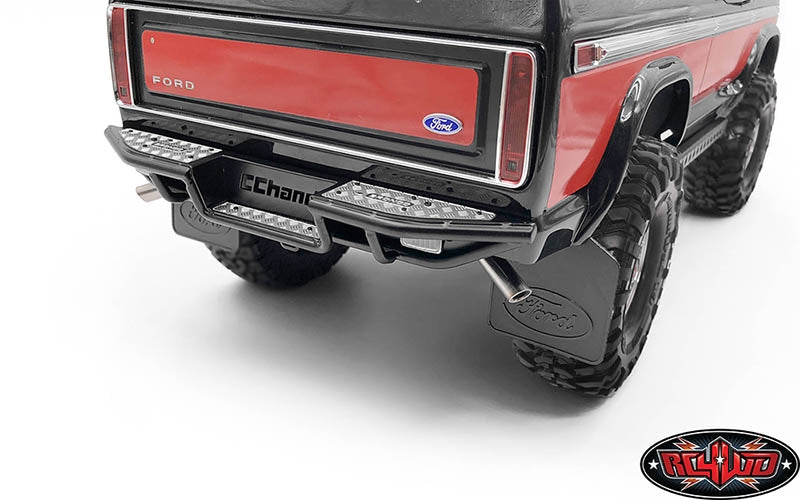 RC4WD Ranch Rear Step Bumper for Traxxas TRX-4 '79 Bronco Ranger XLT (Black)
