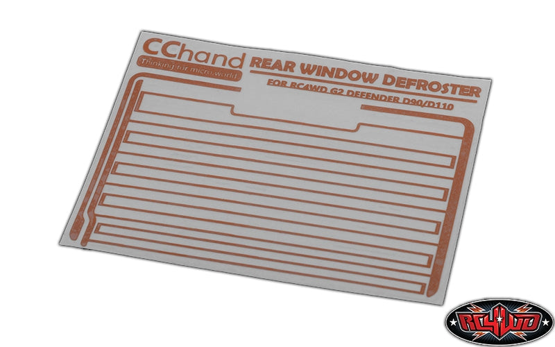 RC4WD Rear Window Defroster Decal for Gelande II (D90/D110)