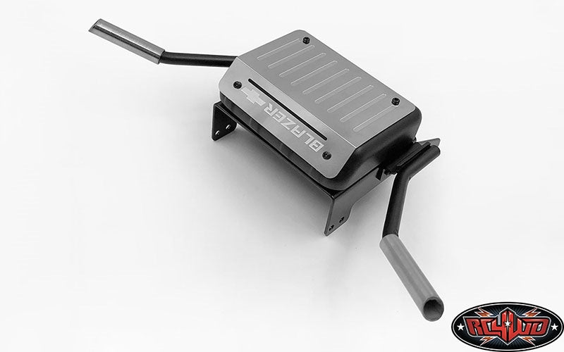 RC4WD Fuel Tank with Dual Exhaust for Traxxas TRX-4 Chevy K5 Blazer