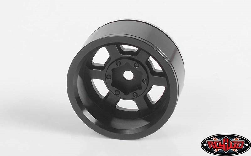 RC4WD Six-Spoke 1.55" Internal Beadlock Wheels (Black) (4)