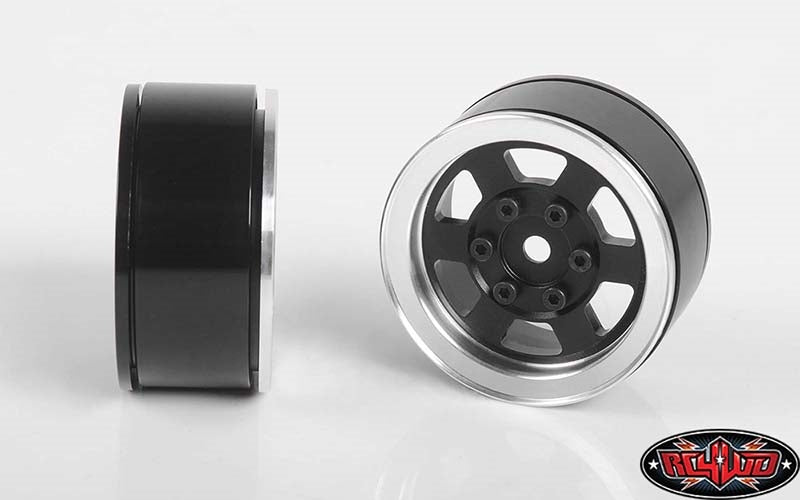 RC4WD Six-Spoke 1.55" Internal Beadlock Wheels (Black) (4)