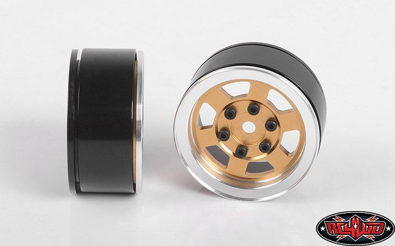RC4WD Six-Spoke 1.55" Internal Beadlock Wheels (Gold) (4)