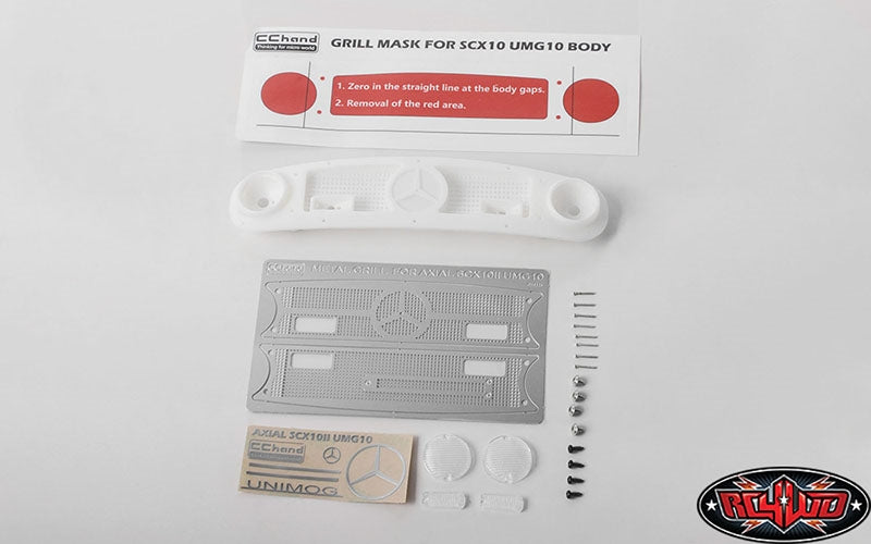 RC4WD Front Grille for Axial 1/10 SCX10 II UMG10