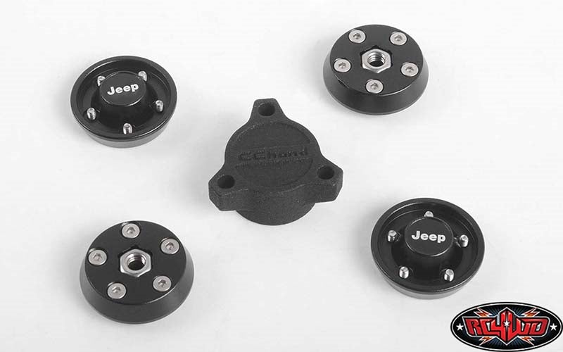 RC4WD OEM XJ 1.9" Beadlock Wheels (Chrome)