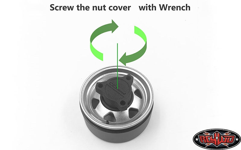 RC4WD OEM XJ 1.9" Beadlock Wheels (Chrome)