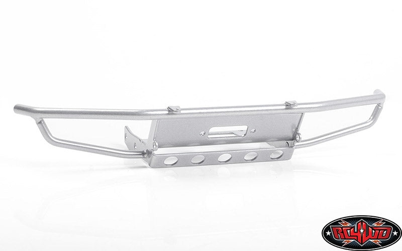 RC4WD Guardian Steel Front Winch Bumper for Axial 1/10 SCX10 II UMG10 (Silver)