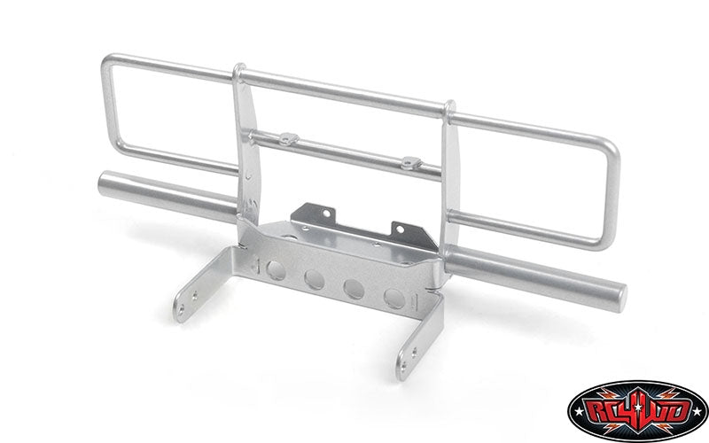 RC4WD Oxer Steel Front Winch Bumper for Vanquish VS4-10 Origin Body (Silver)