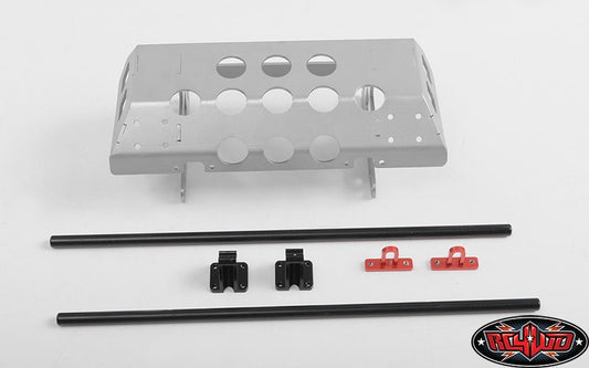 RC4WD Tarka Steel Tube Bumper with Skid Plate and D-Ring Mounts for Traxxas TRX-6 G 63 AMG