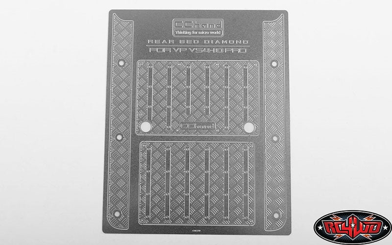RC4WD Rear Bed Diamond Plate for Vanquish VS4-10 Origin Body